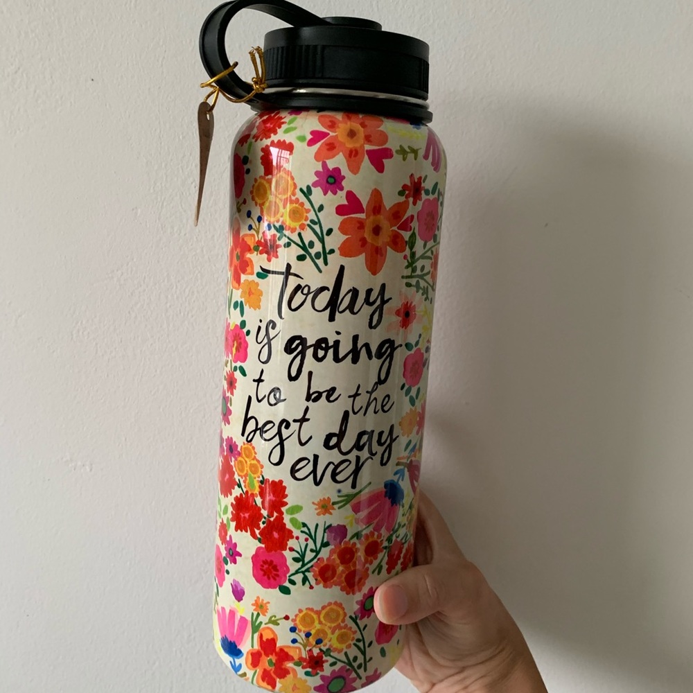 Brand new, colorful stainless steel water bottle